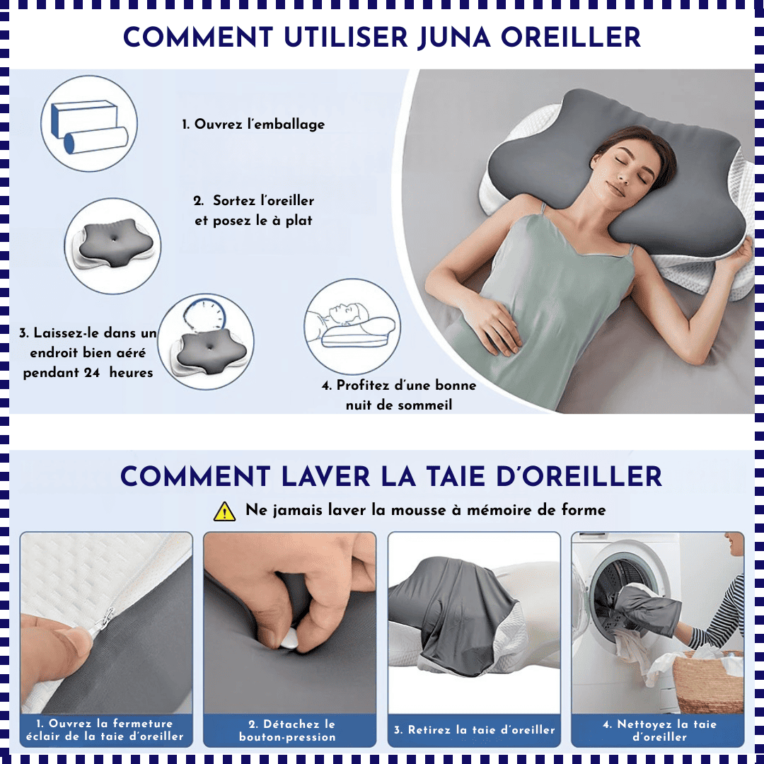 Juna Oreiller™ – Fini les douleurs cervicales